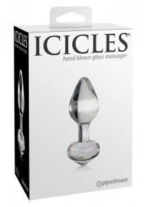 ICICLES - EKSKLUZYWNY SZKLANY KOREK IDEALNY DO MASAŻU