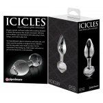 ICICLES - EKSKLUZYWNY SZKLANY KOREK IDEALNY DO MASAŻU