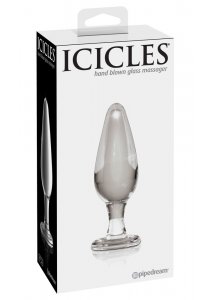 ICICLES - EKSKLUZYWNY SZKLANY KOREK IDEALNY DO MASAŻU
