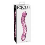 ICICLES - PODWÓJNE SZKLANE DILDO Z WYPUSTKAMI