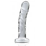 ICICLES - REALISTYCZNE ZAKRZYWIONE SZKLANE DILDO