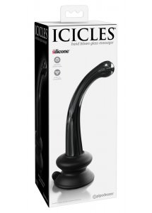 ICICLES - EKSKLUZYWNE SZKLANE DILDO Z PODSTAWKĄ