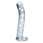 ICICLES - REALISTYCZNE ZAKRZYWIONE SZKLANE DILDO