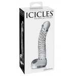 ICICLES - REALISTYCZNE ZAKRZYWIONE SZKLANE DILDO