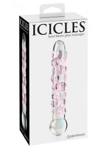 ICICLES - EKSKLUZYWNE SZKLANE DILDO Z WYPUSTKAMI