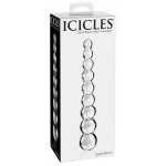 ICICLES - SZKLANE KORALIKI ANALNE 9 WIELKOŚCI KULEK
