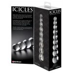 ICICLES - SZKLANE KORALIKI ANALNE 9 WIELKOŚCI KULEK