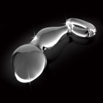 ICICLES - ZAKRZYWIONY SZKLANY KOREK IDEALNY DO MASAŻU 