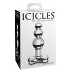 ICICLES - SZKLANY KULKOWY KOREK IDEALNY DO MASAŻU 