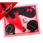 INEDIT - CZARNY 5-CZEŚCIOWY ZESTAW BDSM