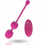 INSPIRE - WIBRUJĄCE KULKI KEGLA JANET Z PILOTEM FIOLETOWE