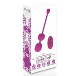 INSPIRE - WIBRUJĄCE KULKI KEGLA JANET Z PILOTEM FIOLETOWE
