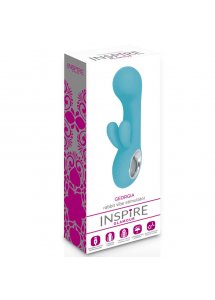 INSPIRE - WIBRATOR GEORGIA ZE STYMULATOREM ŁECHTACZKI TURKUSOWY