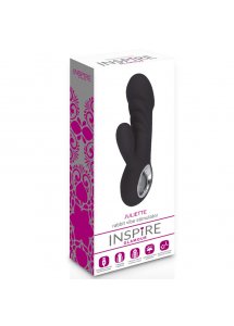 INSPIRE - WIBRATOR JULIETTE ZE STYMULATOREM ŁECHTACZKI CZARNY