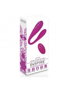 INSPIRE - STYMULATOR POCHWY I ŁECHTACZKI SOPHIE Z PILOTEM FIOLETOWY