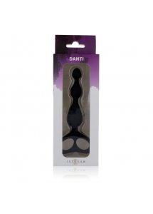 INTENSE - INTENSYWNY KULKOWY KOREK ANALNY DANTI CZARNY