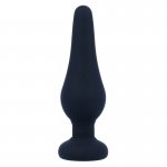 INTENSYWNY KOREK ANALNY PIPO S SILIKON CZARNY 9,8 CM