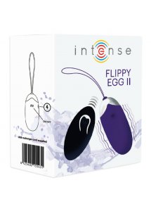 INTENSYWNE JAJKO WIBRACYJNE FLIPPY II  Z PILOTEM KOLOR FIOLETOWY