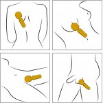 DYNAMICZNY MASAŻER ŁECHTACZKI ELASTYCZNA GŁÓWKA ŻÓŁTY