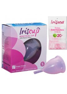 IRISCUP - KUBECZEK MENSTRUACYJNY RÓŻOWY MAŁY S
