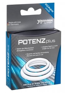 POTENZPLUS - 3 PIERŚCIENIE NA PENISA WSPOMAGA EREKCJE 