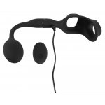 REBEL - PIERŚCIEŃ NA JĄDRA I PENISA Z WTYCZKĄ WIBRO-ANALNĄ CZARNY