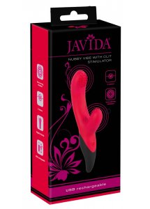 JAVIDA - WIBRATOR KRÓLICZEK Z WYPUSTKAMI NA TRZONIE