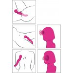 JAVIDA - 2IN1 3 FUNKCYJNY WIBRATOR SSANIE MASAŻ I WIBRACJE RÓŻOWY 27 CM