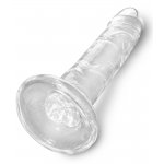 KING COCK CLEAR - REALISTYCZNE PRZEZROCZYSTE DILDO 15CM