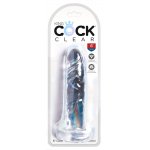 KING COCK CLEAR - REALISTYCZNE PRZEZROCZYSTE DILDO 15CM