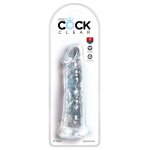 KING COCK CLEAR - REALISTYCZNE PRZEZROCZYSTE DILDO 20CM
