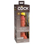 KING COCK ELITE - REALISTYCZNE DILDO Z PODWÓJNEGO SILIKONU CIEMNA SKÓRA 15 CM