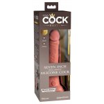 KING COCK ELITE - REALISTYCZNE DILDO Z PODWÓJNEGO SILIKONU CIELISTE 18 CM