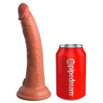 KING COCK ELITE - REALISTYCZNE DILDO Z PODWÓJNEGO SILIKONU CIEMNA SKÓRA 18 CM
