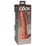 KING COCK ELITE - REALISTYCZNE DILDO Z PODWÓJNEGO SILIKONU CIEMNA SKÓRA 18 CM