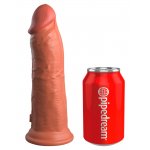 KING COCK ELITE - REALISTYCZNE DILDO Z PODWÓJNEGO SILIKONU CIEMNA SKÓRA 20 CM