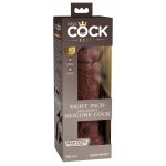 KING COCK ELITE - REALISTYCZNE DILDO Z PODWÓJNEGO SILIKONU BRĄZOWE 20 CM