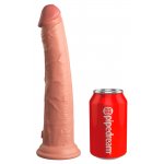 KING COCK ELITE - REALISTYCZNE DILDO Z PODWÓJNEGO SILIKONU CIELISTE 25 CM