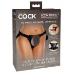 KING COCK ELITE - UPRZĄŻ STRAP-ON NA DILDA I WIBRATORY CZARNY/BRĄZOWY