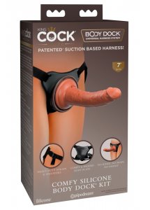 KING COCK ELITE - UPRZĄŻ STRAP-ON Z REALISTYCZNYM PENISEM 18 CM