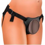 KING COCK ELITE - UPRZĄŻ STRAP-ON Z REALISTYCZNYM PENISEM 20 CM + PIERŚCIEŃ EREKCYJNY