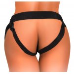 KING COCK ELITE - UPRZĄŻ STRAP-ON Z WIBRATOREM 18 CM + PIERŚCIEŃ EREKCYJNY