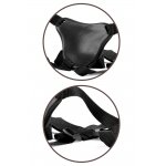 KING COCK ELITE - UPRZĄŻ STRAP-ON Z WIBRATOREM 18 CM + PIERŚCIEŃ EREKCYJNY