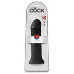KING COCK - REALISTYCZNE NATURALNE DILDO CZARNE 28 CM