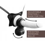 KING COCK ELITE - PIERŚCIEŃ EREKCYJNY NA PENISA Z JĄDRAMI CZARNY