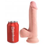 KING COCK PLUS - REALISTYCZNE DILDO Z JĄDRAMI 19CM