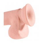 KING COCK PLUS - REALISTYCZNE DILDO Z JĄDRAMI 19CM