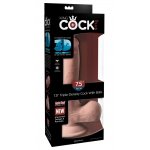 KING COCK PLUS - REALISTYCZNE DILDO Z JĄDRAMI 19CM