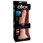 KING COCK PLUS - REALISTYCZNE DILDO Z ŻYŁAMI 20CM