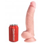 KING COCK PLUS - REALISTYCZNE DILDO Z JĄDRAMI 20CM